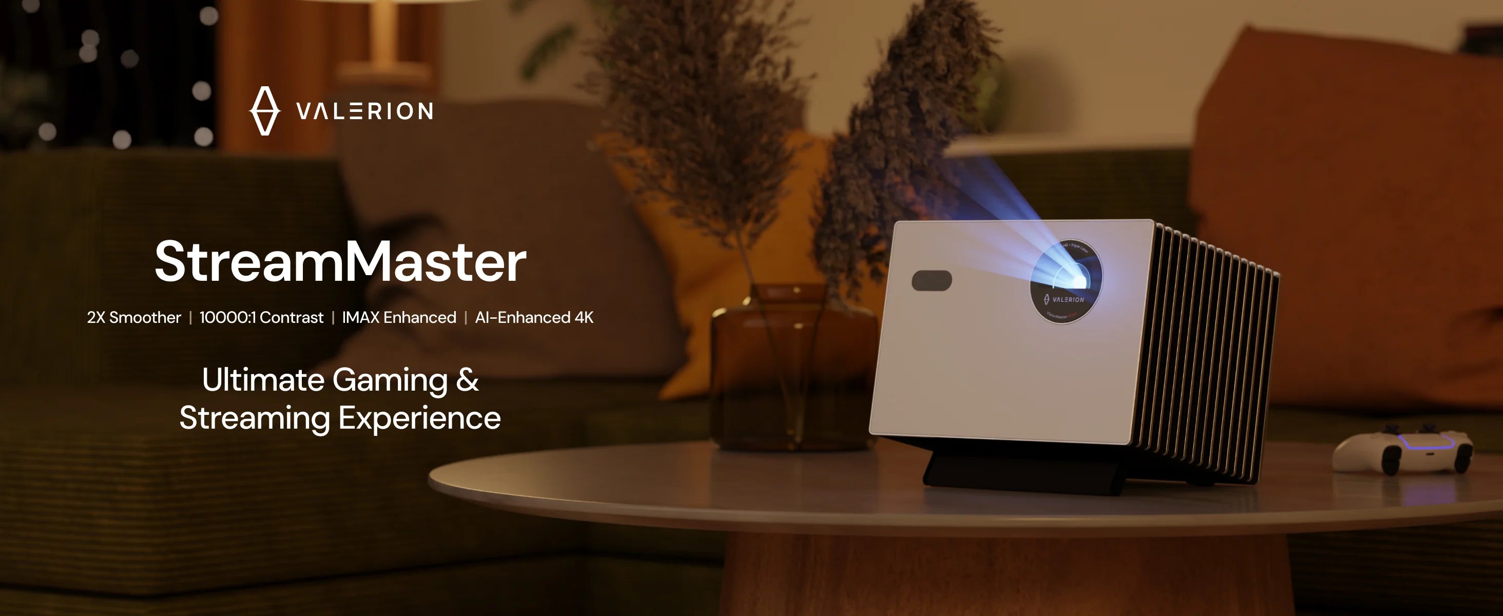 Valerion StreamMaster Plus2 4K RGB Triple Laser Projector (Standard Throw Projector)