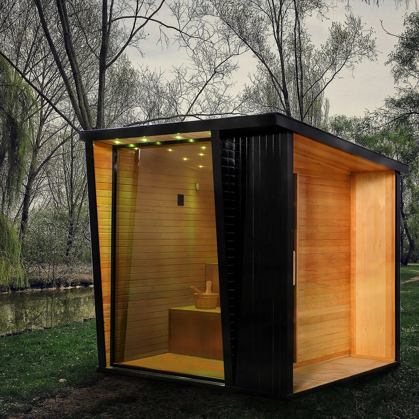 Helius Sauna Dwight Traditional Outdoor Sauna