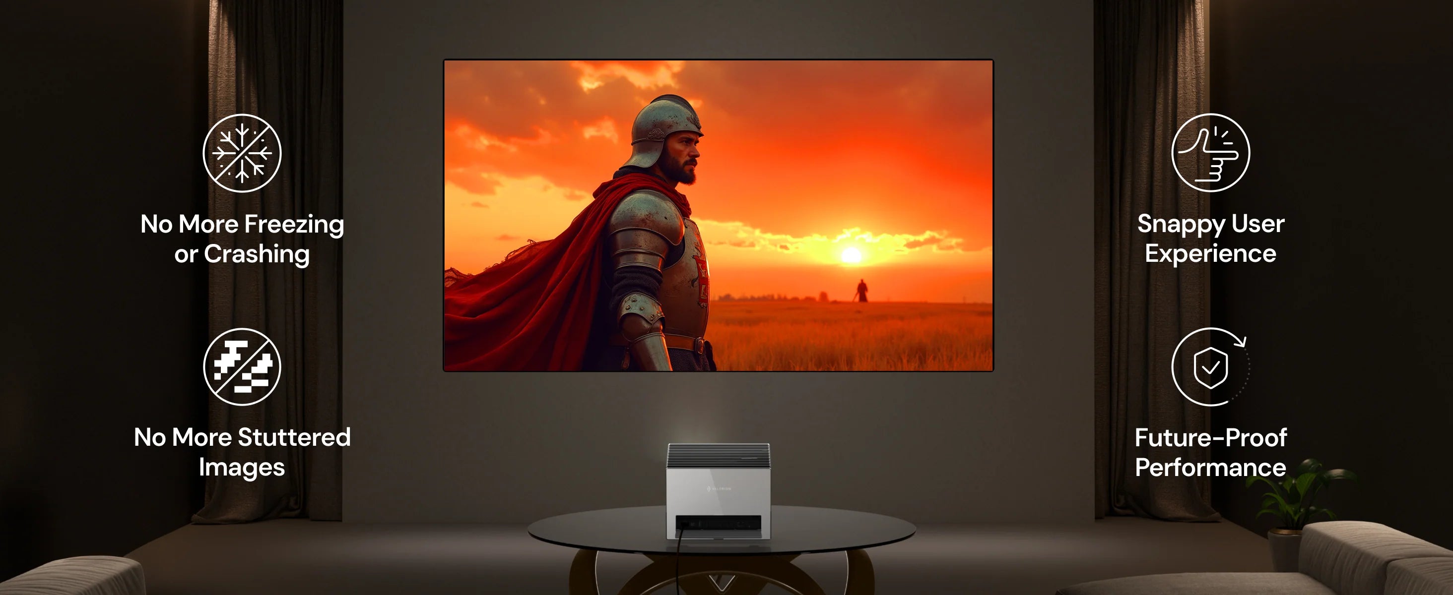 Valerion StreamMaster Plus2 4K RGB Triple Laser Projector (Standard Throw Projector)