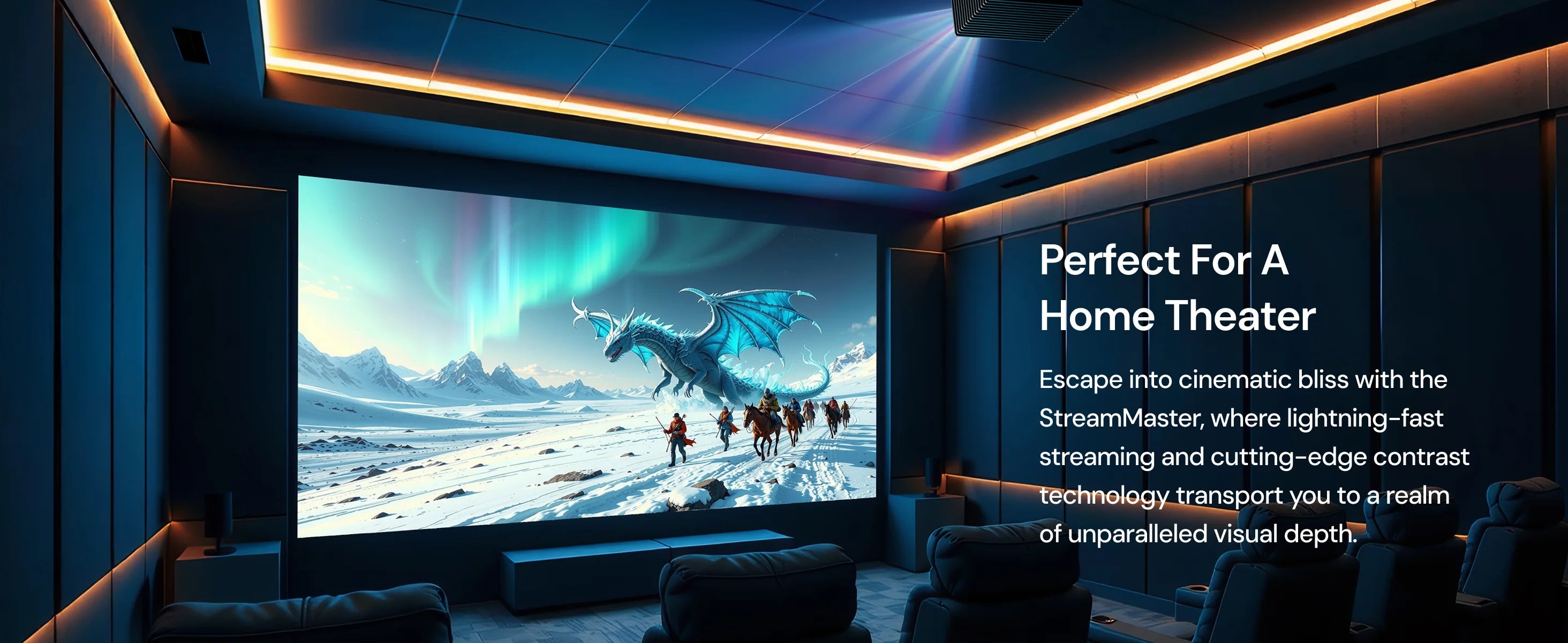 Valerion StreamMaster Plus2 4K RGB Triple Laser Projector (Standard Throw Projector)