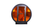 Helius Sauna Midnight Outdoor Barrel Sauna