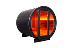 Helius Sauna Midnight Outdoor Barrel Sauna