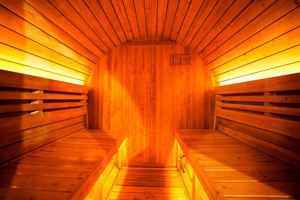Helius Sauna Midnight Outdoor Barrel Sauna