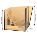 Helius Sauna Dwight Traditional Outdoor Sauna