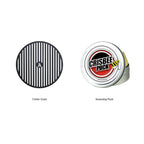 Arteflame 40” Platinum Series - Stainless Fire Bowl Flat-Top Grill with Euro Base (Stainless / Powder-Coated Black)