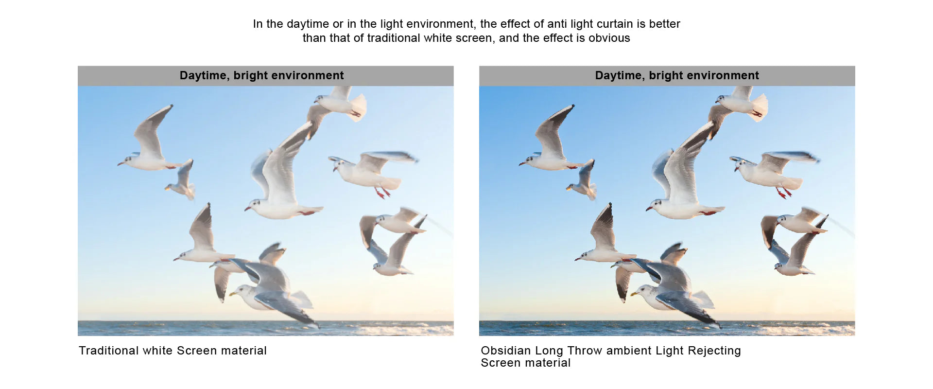 VIVIDSTORM ALR Slimline Motorized Tension Obsidian Long Throw ALR Projector screen