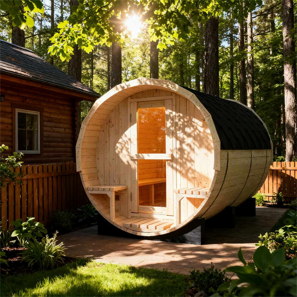 Helius Sauna Expedition Outdoor Barrel Sauna
