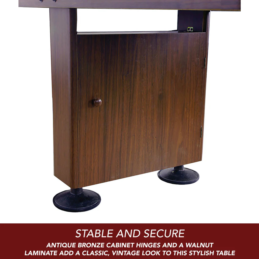 Hathaway Challenger Shuffleboard Table - Walnut Finish