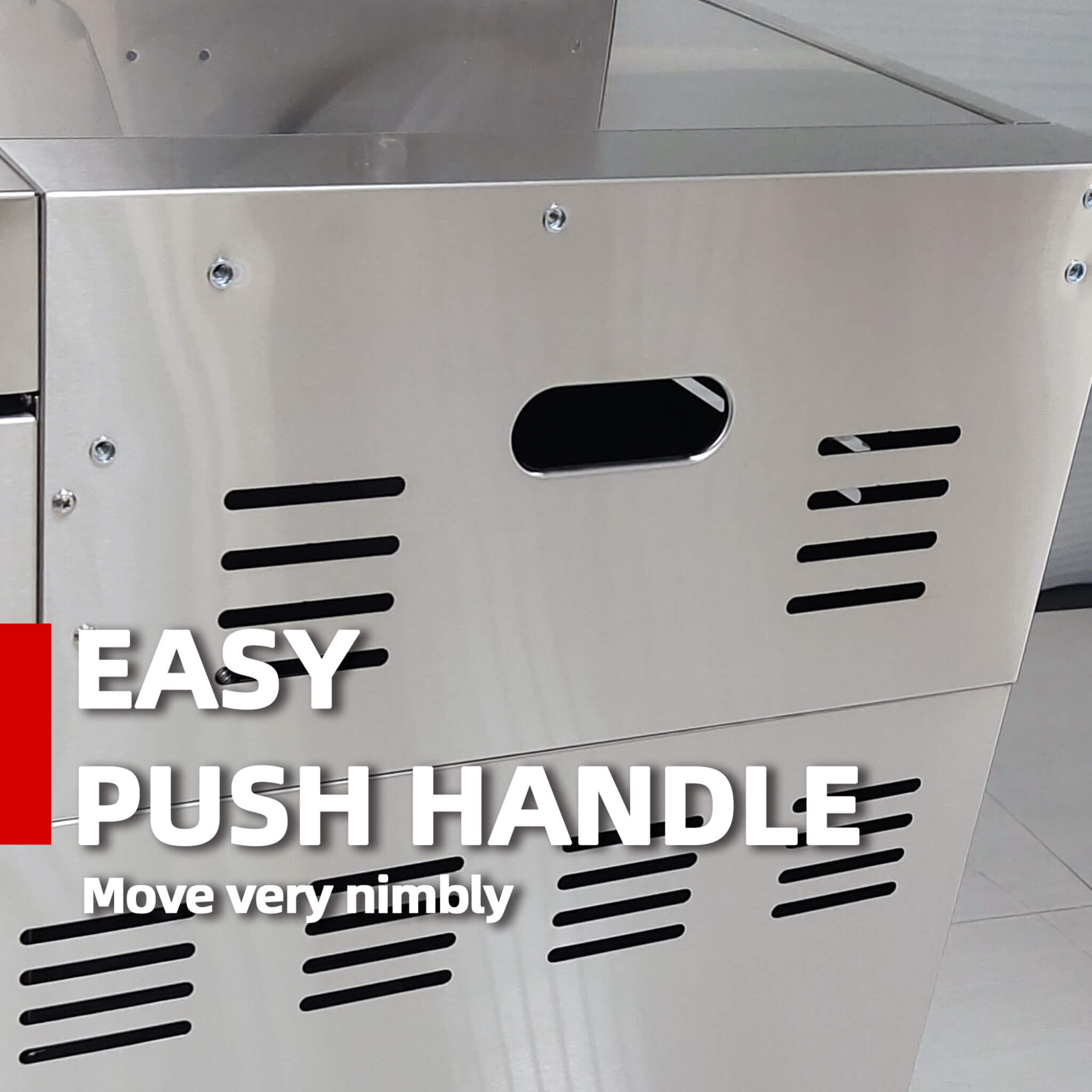 Castelle Flame Granite Outdoor BBQ Kitchen Island With 43-Inch 6-Burner Gas Grill, Rotisserie Kit, Cabinets, And Sink (SAK73518)