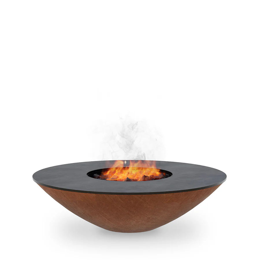 Arteflame Classic 40″ — Fire Pit with Cooktop (CORTEN Bowl; No Base)