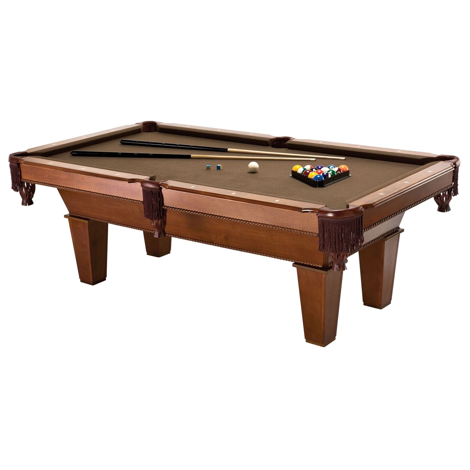 Home Pacific Brown Wool Pool Table