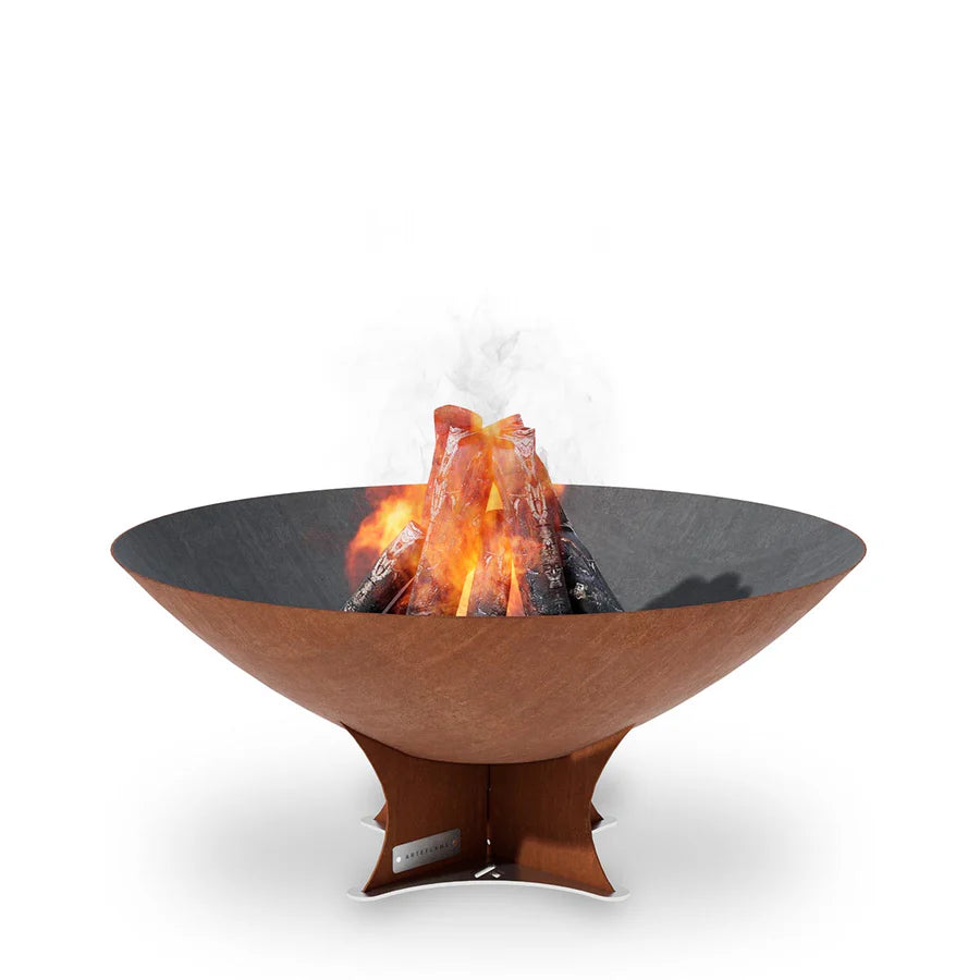 Arteflame Classic 40″ — Wood-burning Fire Pit (CORTEN Bowl, Short Euro)