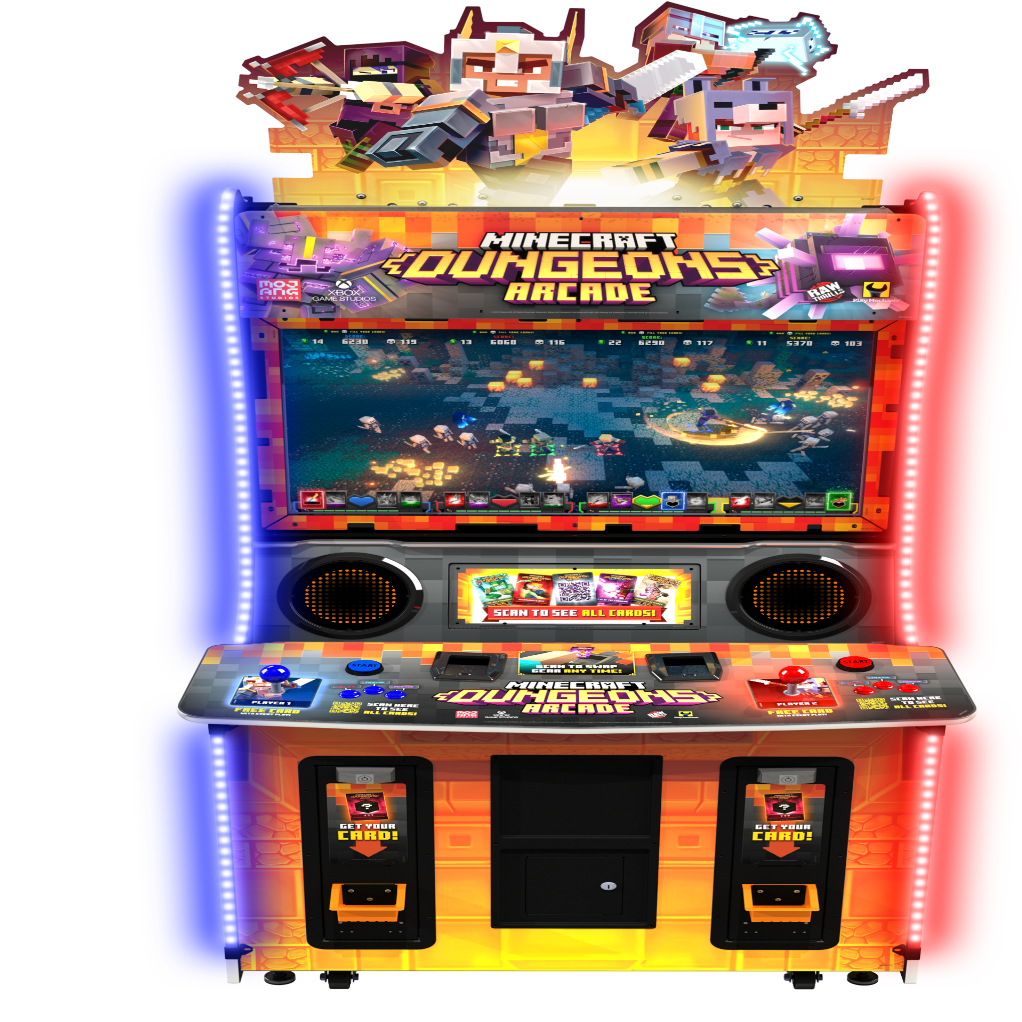 Raw Thrills Minecraft Dungeons Arcade 2-Player