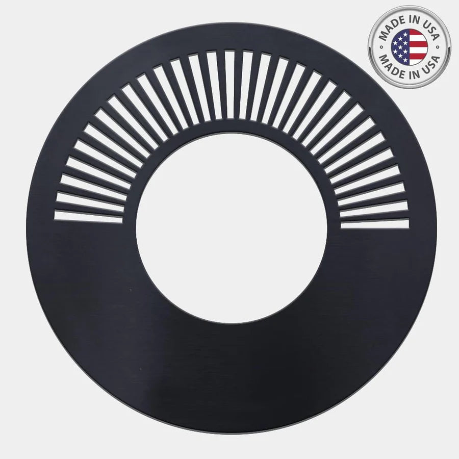 Arteflame Park Series — One-Piece CORTEN Steel Park Grill (30″ / 40″) with Half Griddle + Half Grill