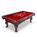 Hathaway Augusta Pool Table - Mahogany Finish with Red Felt