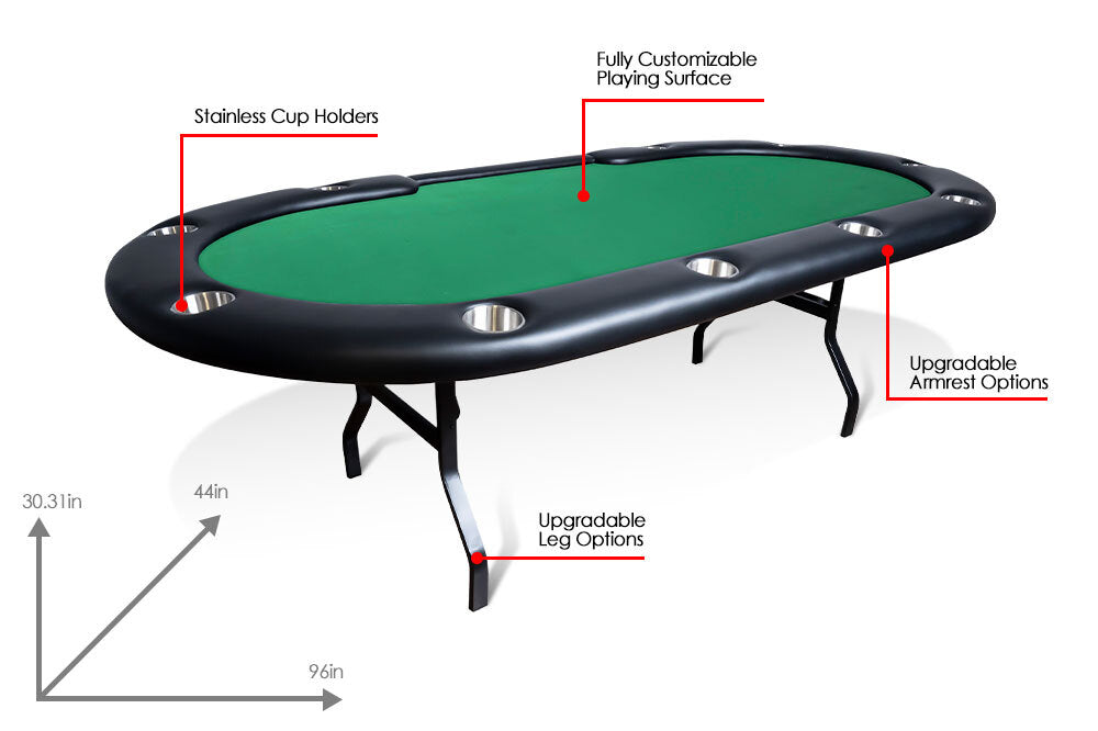 BBO Poker Tables Aces Pro Foldable Poker Table