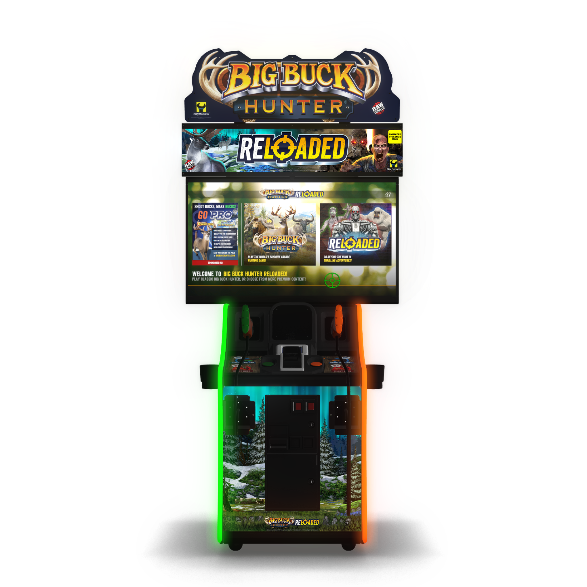 Raw Thrills Big Buck Hunter Reloaded Mini 42" LCD