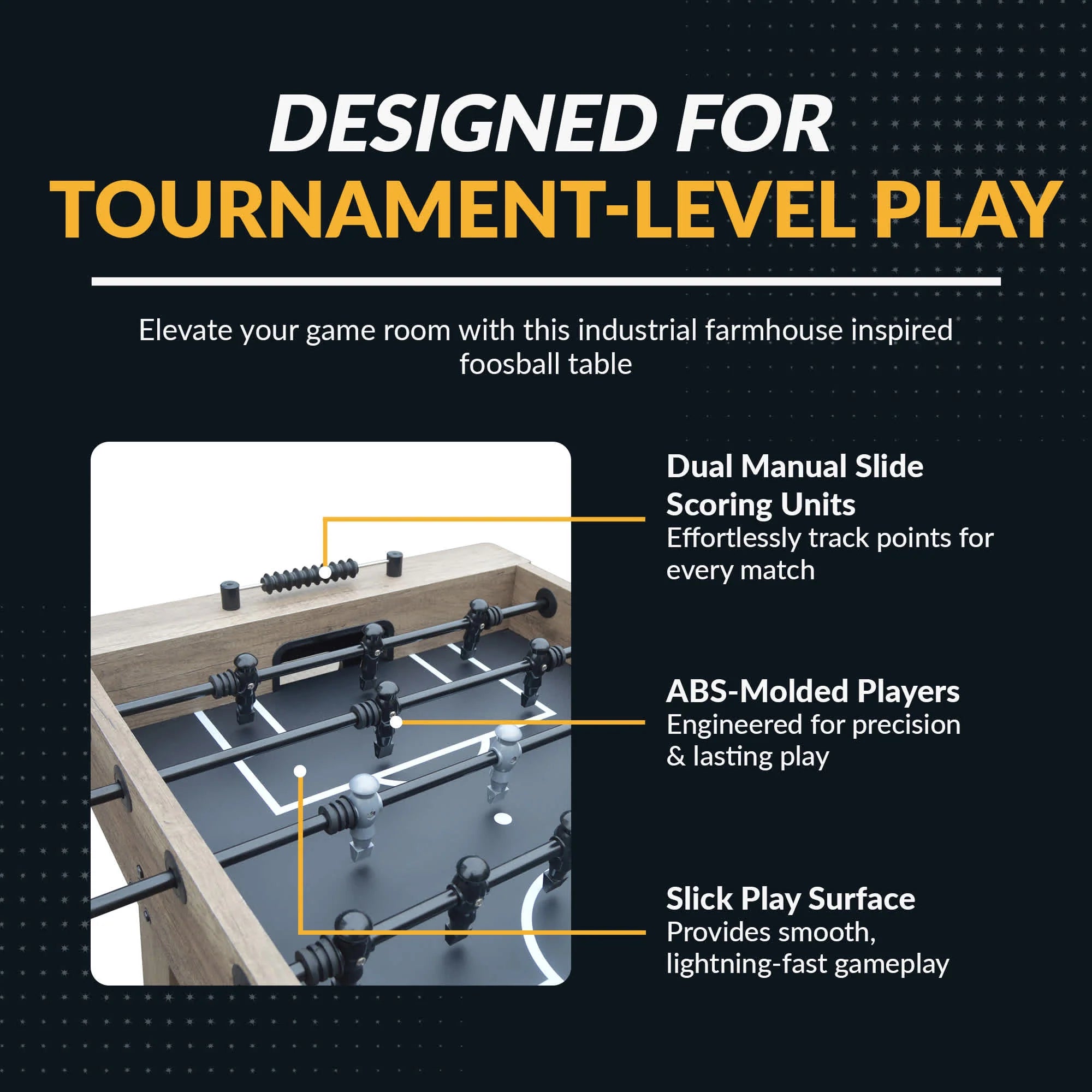 Hathaway Braxton 55-in Foosball Table