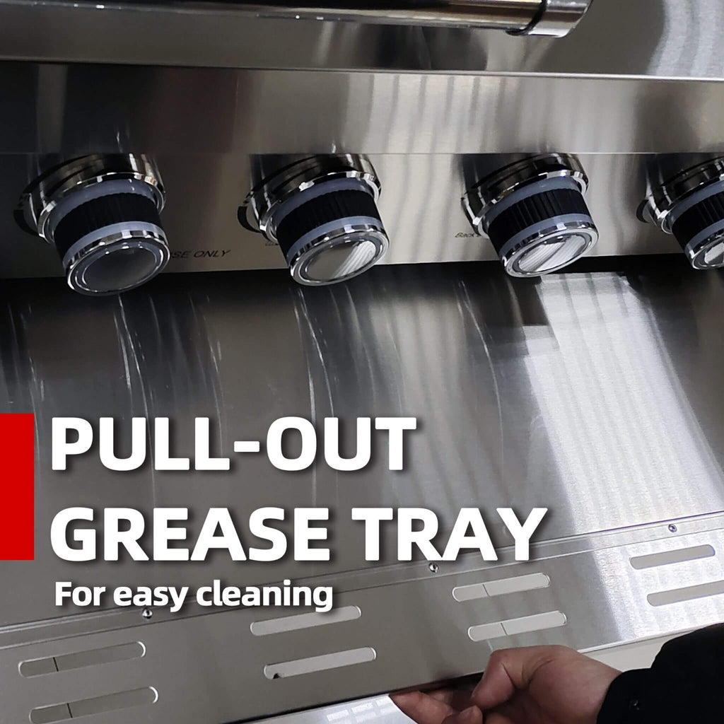 Castelle Flame 62-Inch 6-Burner Gas Outdoor Grill Island (SAK31642)