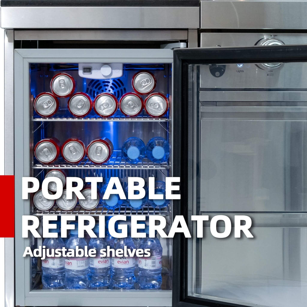 Castelle Flame 62-Inch 6-Burner Gas Outdoor Grill Island (SAK31642)