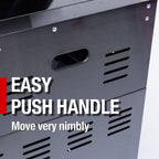 Castelle Flame Premium Black Stainless Steel 4-Burner Gas Grill (SAK48157)