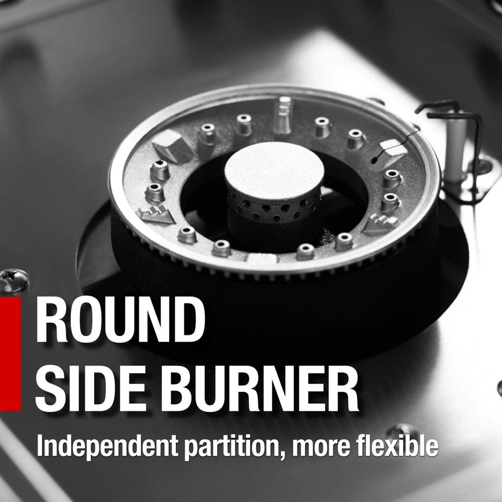 Castelle Flame Premium Black Stainless Steel 4-Burner Gas Grill (SAK48157)