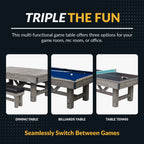 Hathaway Logan Pool Table Combo Set with Benches
