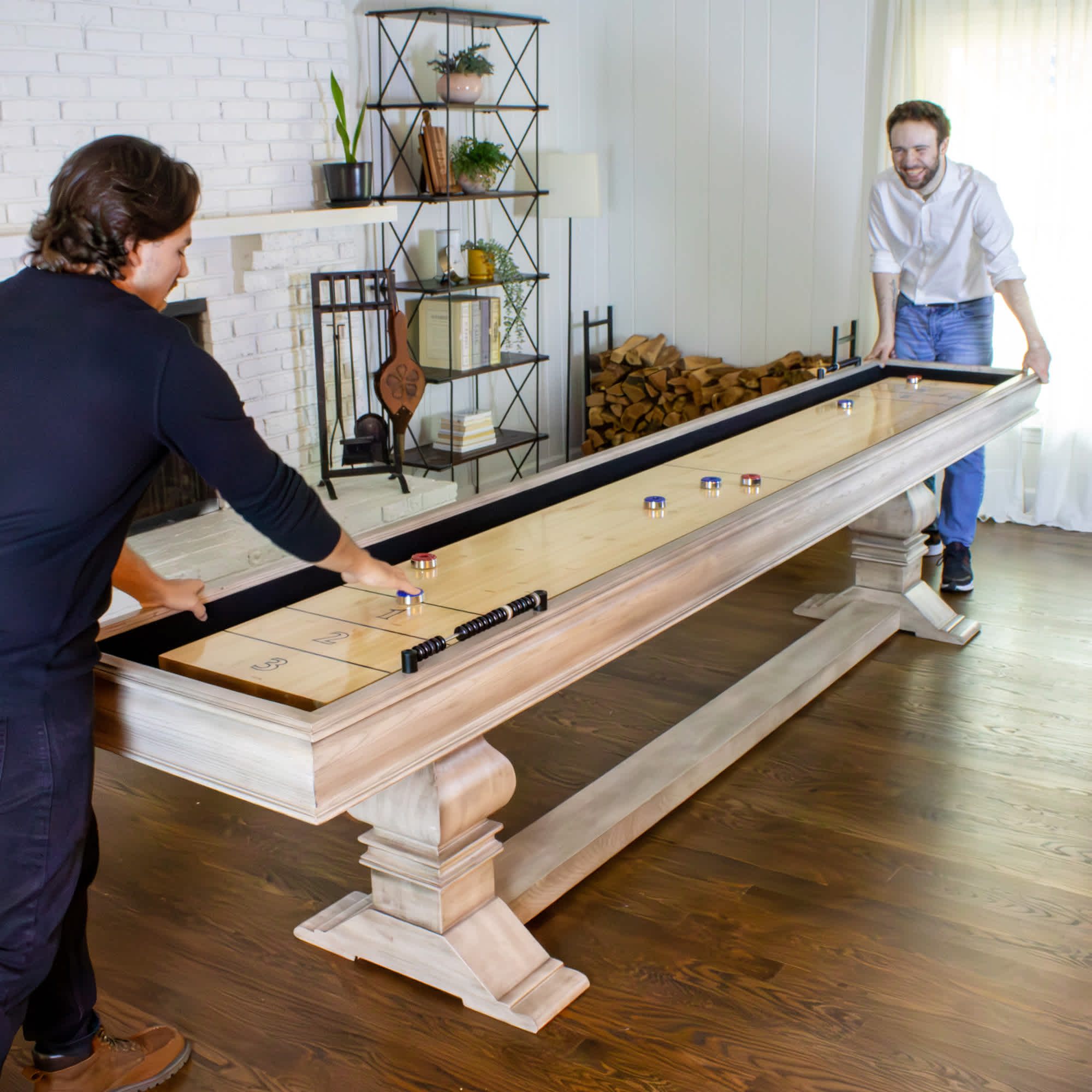 Hathaway Montecito 12-ft Shuffleboard Table - Driftwood Finish