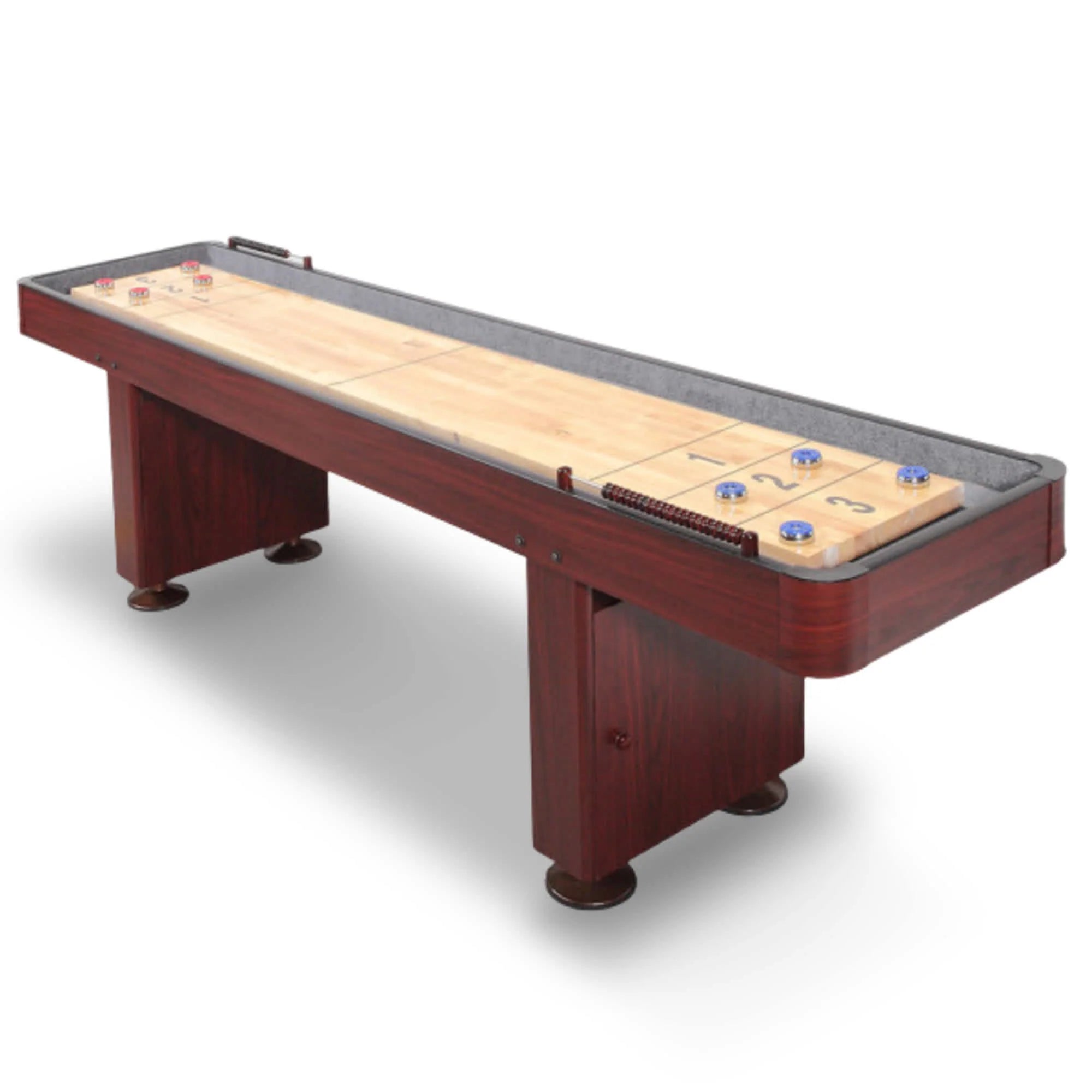 Hathaway Challenger Shuffleboard Table - Dk Cherry Finish
