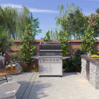 Edgestar 89K BTU 36" Liquid Propane Freestanding LED Lighting Grill Cart With Rotisserie (SAK85914)