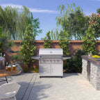 Edgestar 89K BTU 36" Liquid Propane Freestanding LED Lighting Grill Cart With Rotisserie (SAK85914)