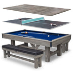 Hathaway Logan Pool Table Combo Set with Benches