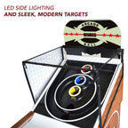 Hathaway Boardwalk 8-ft Roll Hop and Score Arcade Game Table with LED Scoring