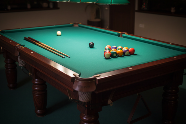generate me a realistic looking pool table