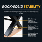 Hathaway Excalibur 7-ft Pool Table - Driftwood Finish with Blue Felt