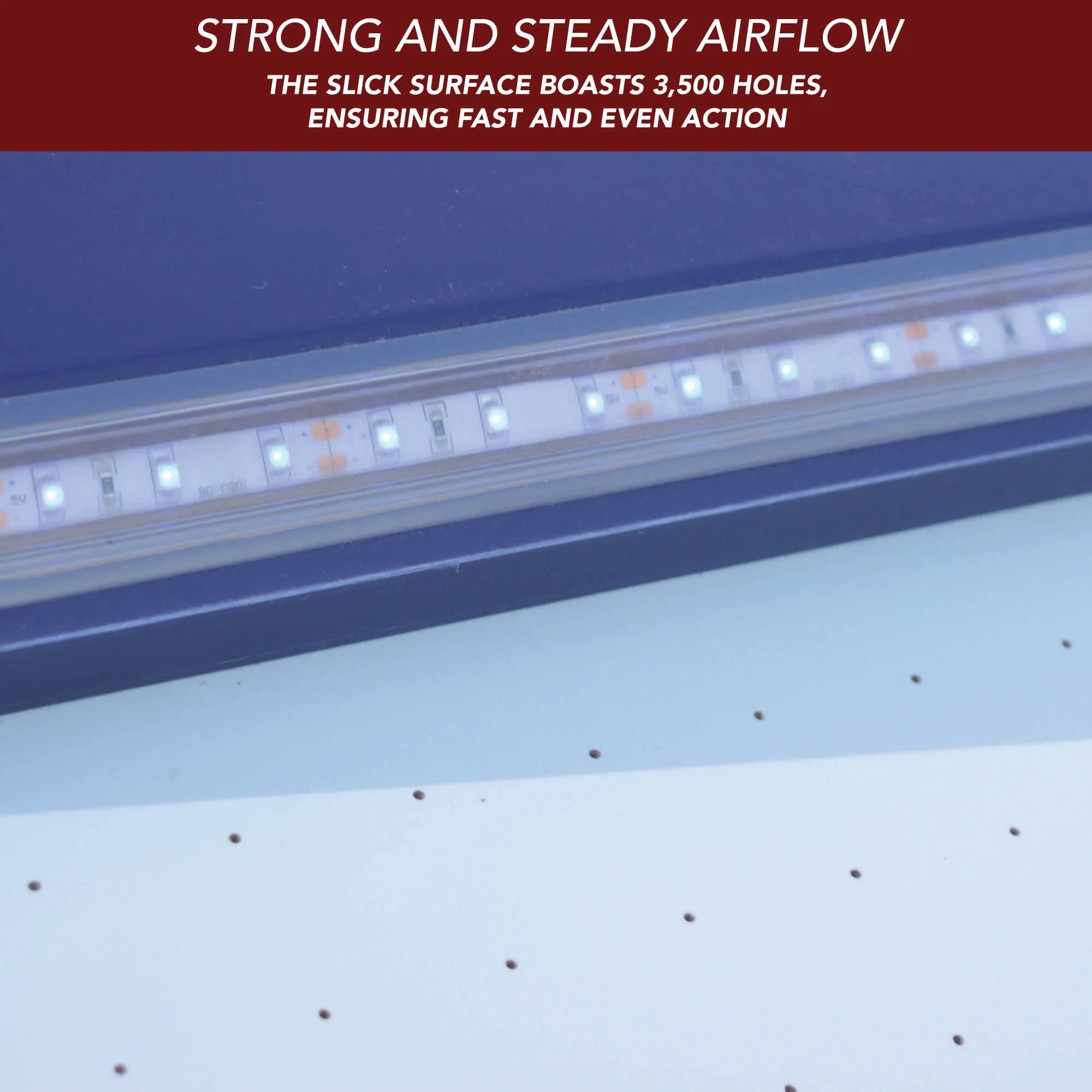 Hathaway Phantom II 90" Air Hockey Table with LED Scoring and Lights