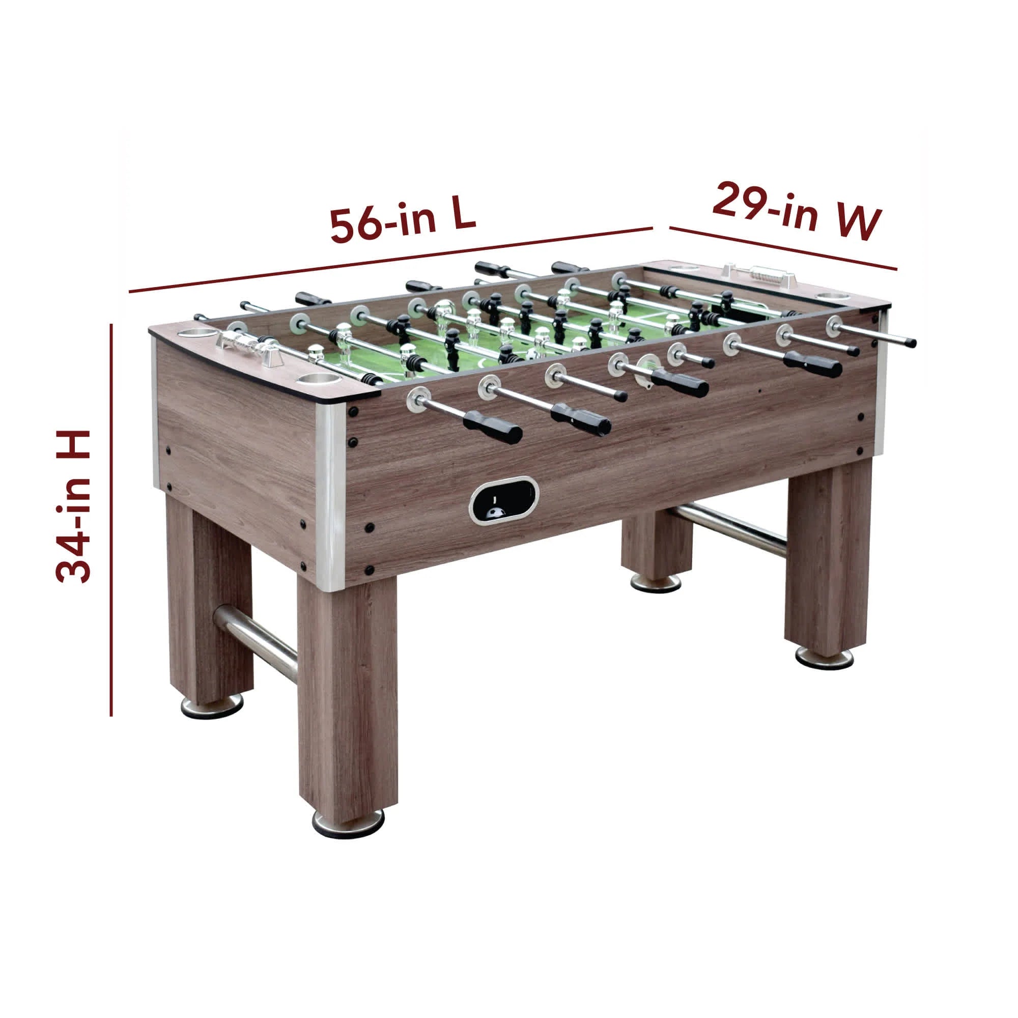 Hathaway Driftwood 56-in Foosball Table