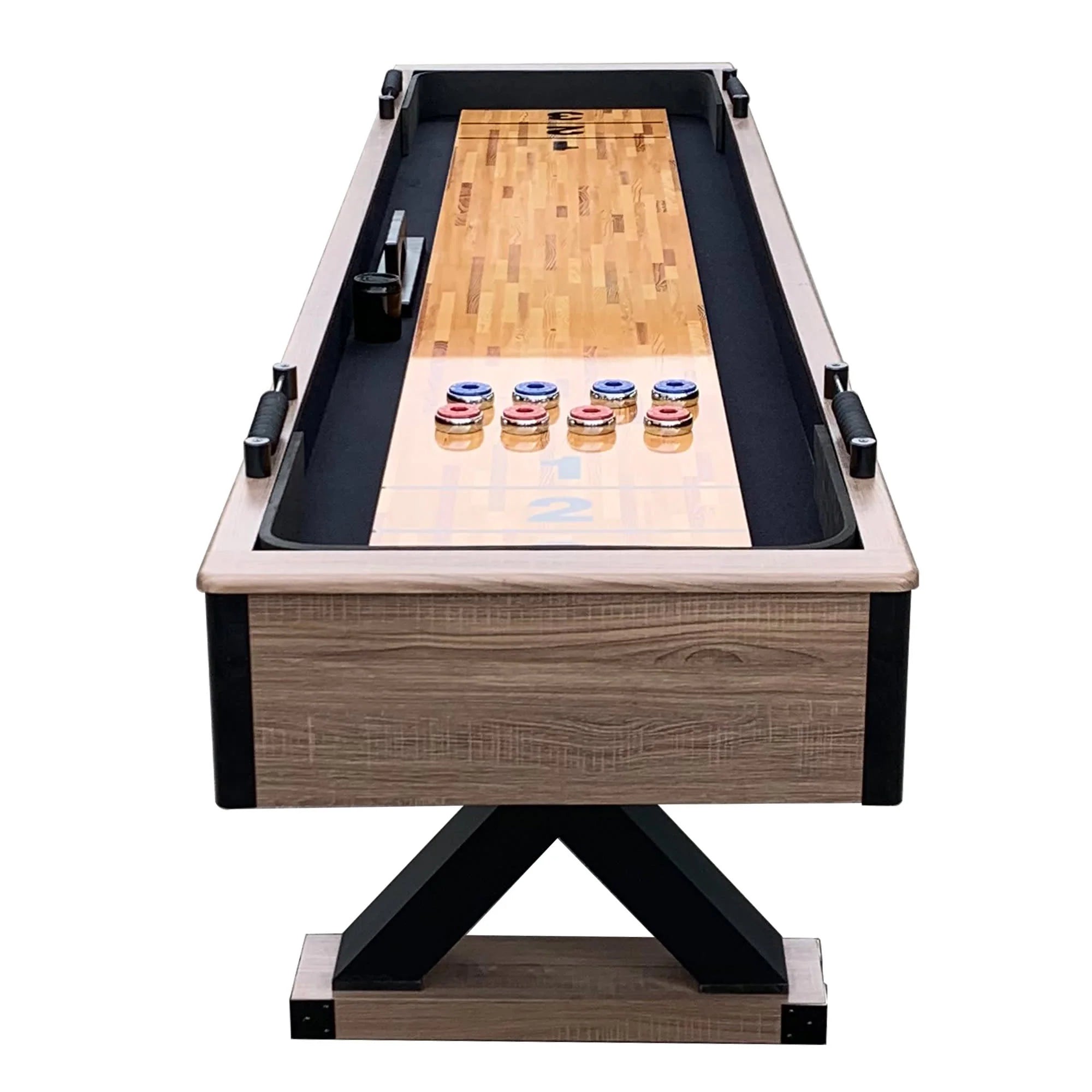 Hathaway Excalibur 9-ft Shuffleboard Table - Driftwood Finish