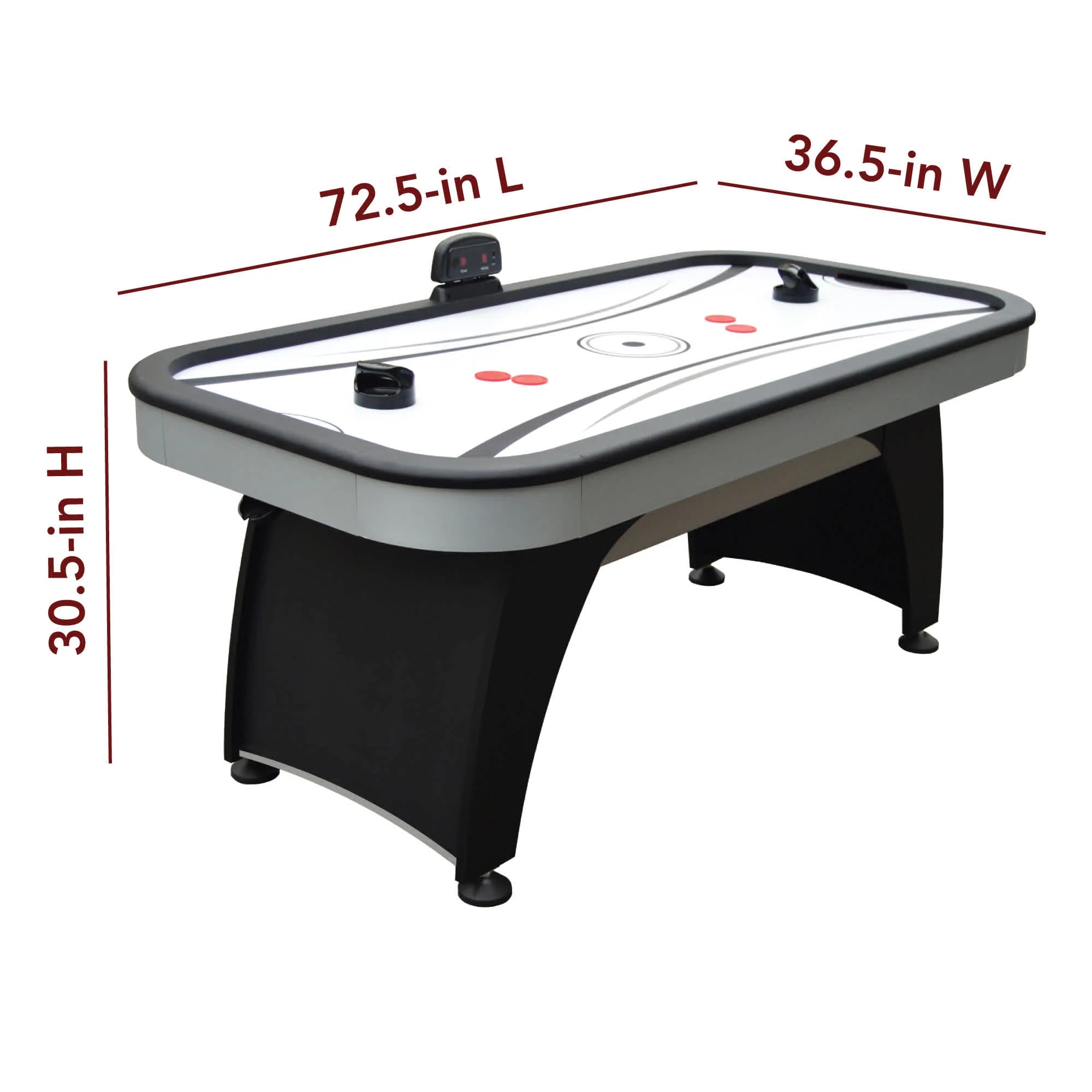 Hathaway Silverstreak 72-in Air Hockey Table with LED Scoring