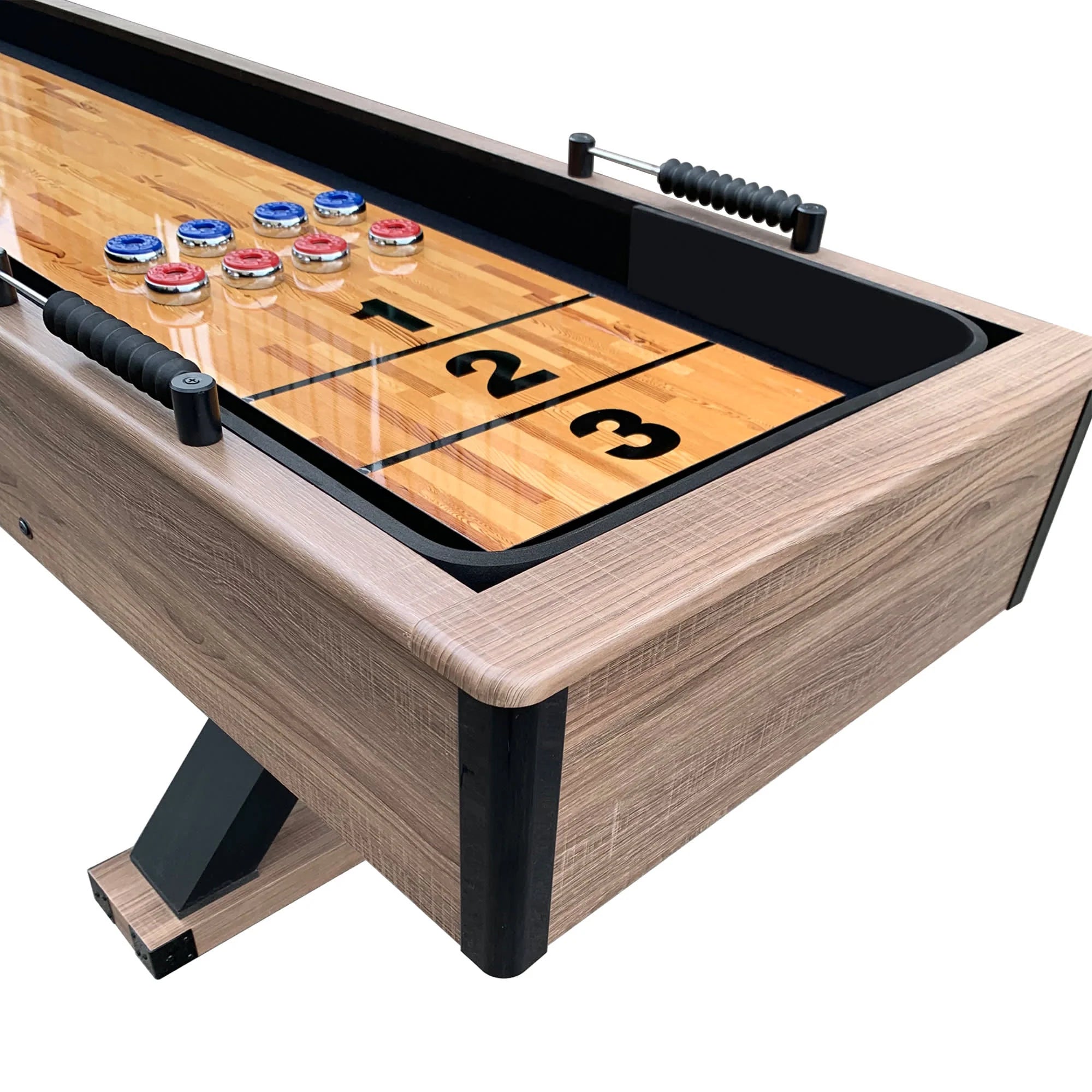 Hathaway Excalibur 9-ft Shuffleboard Table - Driftwood Finish