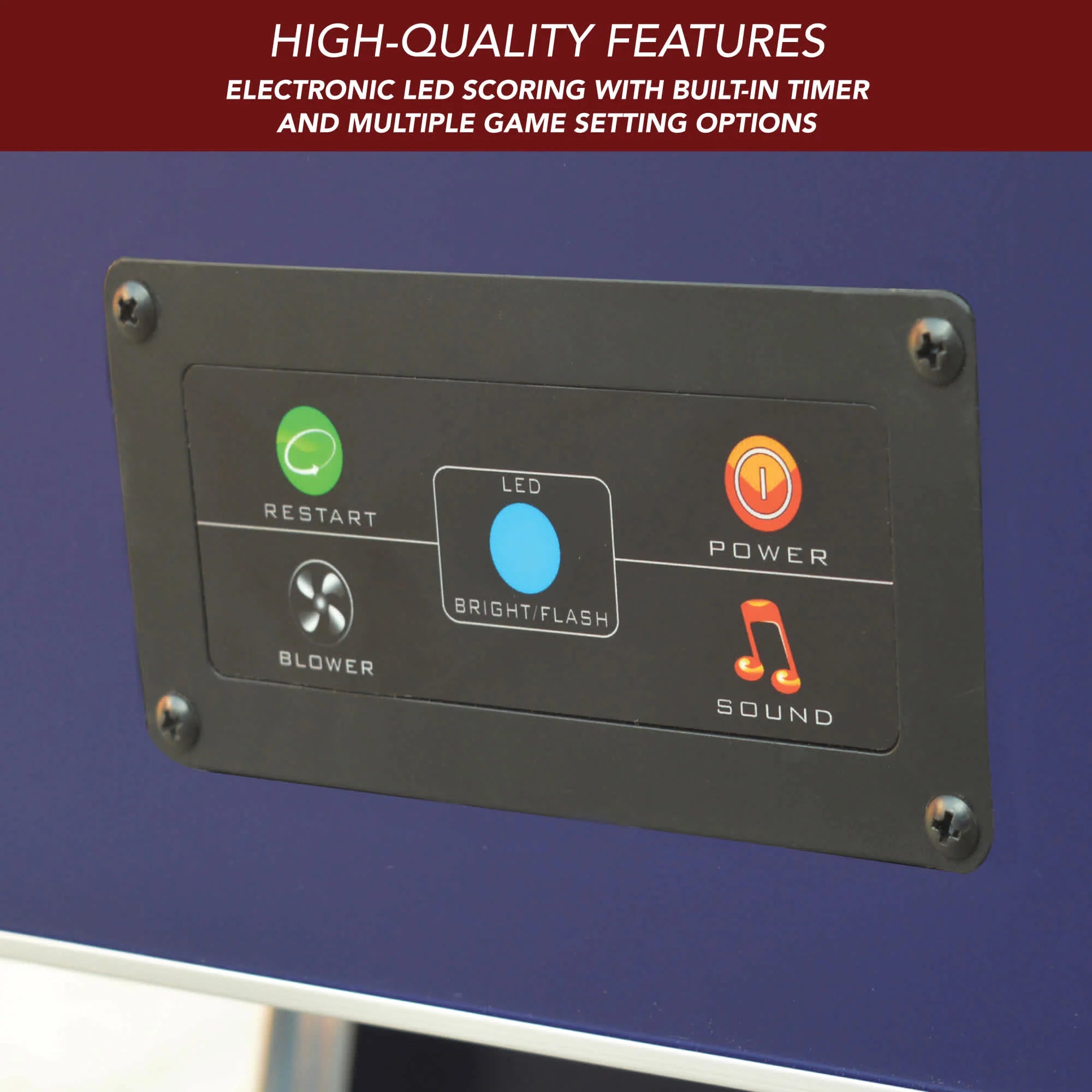 Hathaway Phantom II 90" Air Hockey Table with LED Scoring and Lights