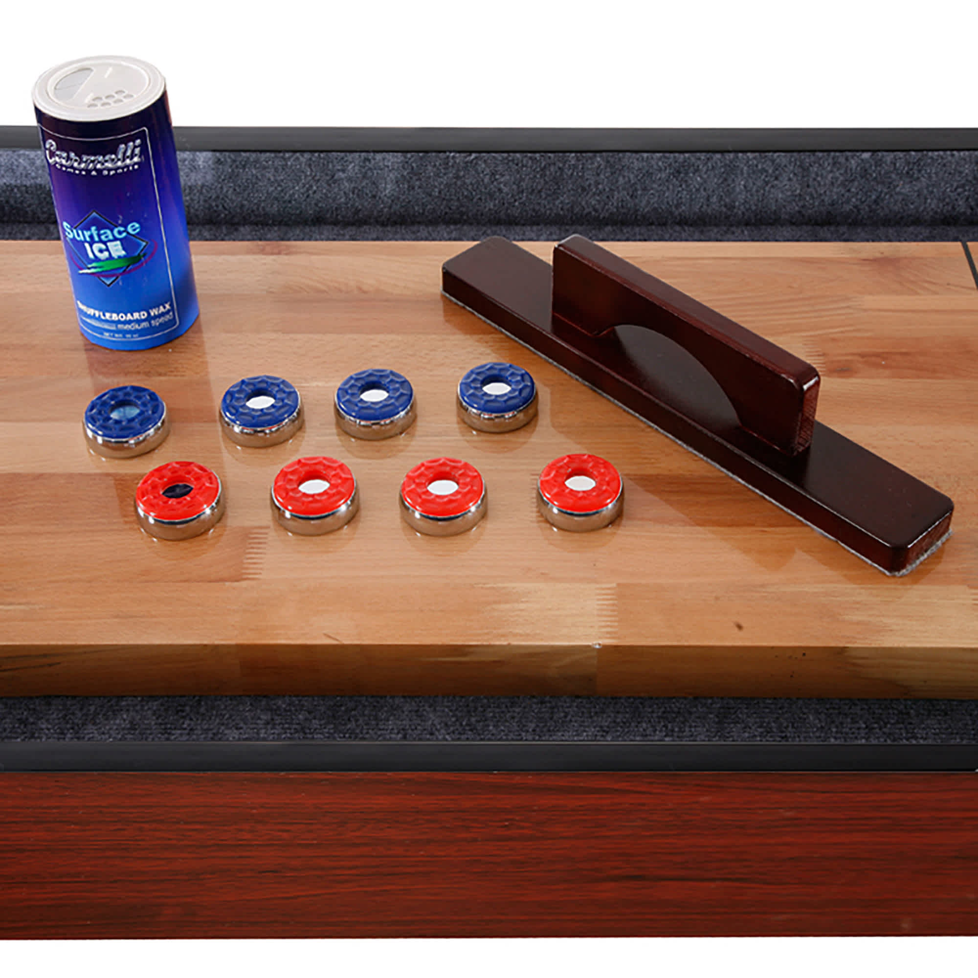 Hathaway Challenger Shuffleboard Table - Dk Cherry Finish
