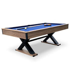 Hathaway Excalibur 7-ft Pool Table - Driftwood Finish with Blue Felt