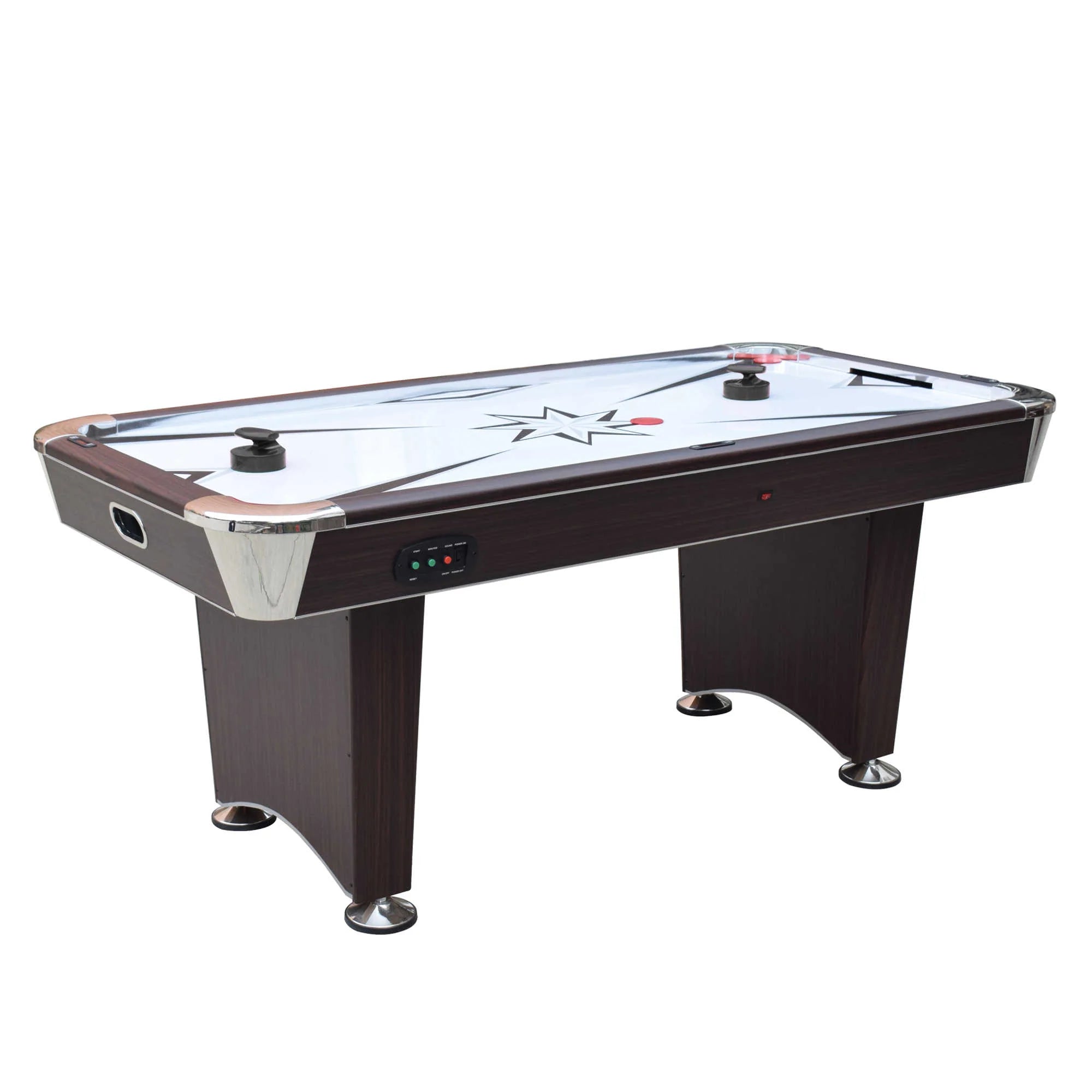 Hathaway Midtown II 72" Air Hockey Table with LED Scoring - Dark Cherry Finish