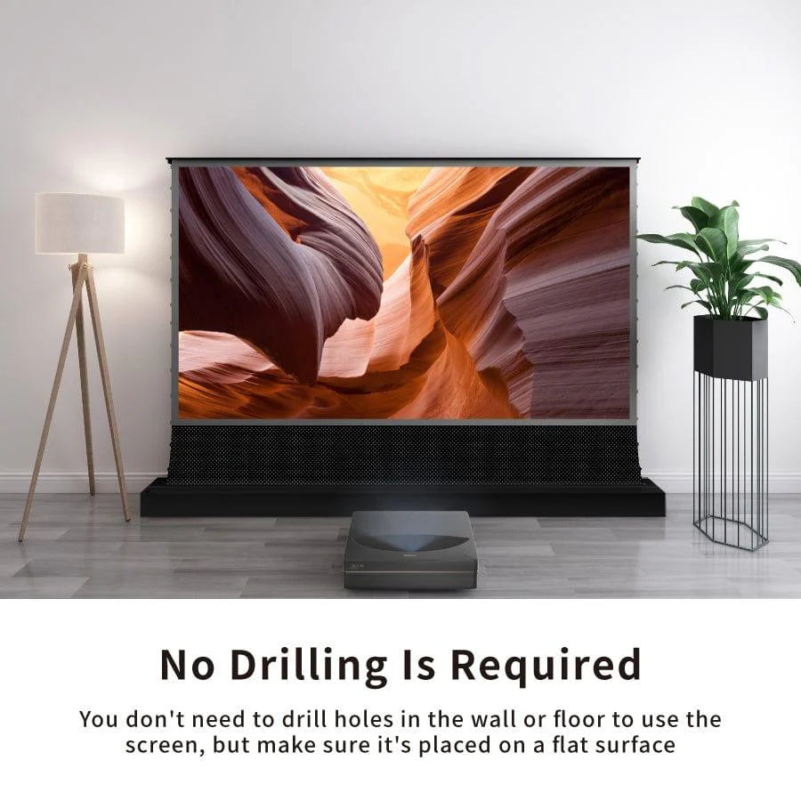 VIVIDSTORM S PRO P Motorized Tension Floor Rising UST ALR Perforated Projector screen