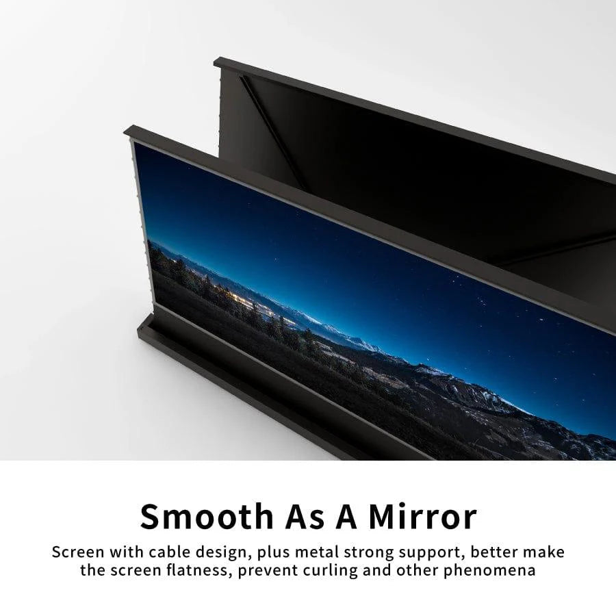 VIVIDSTORM S PRO P Motorized Tension Floor Rising UST ALR Perforated Projector screen