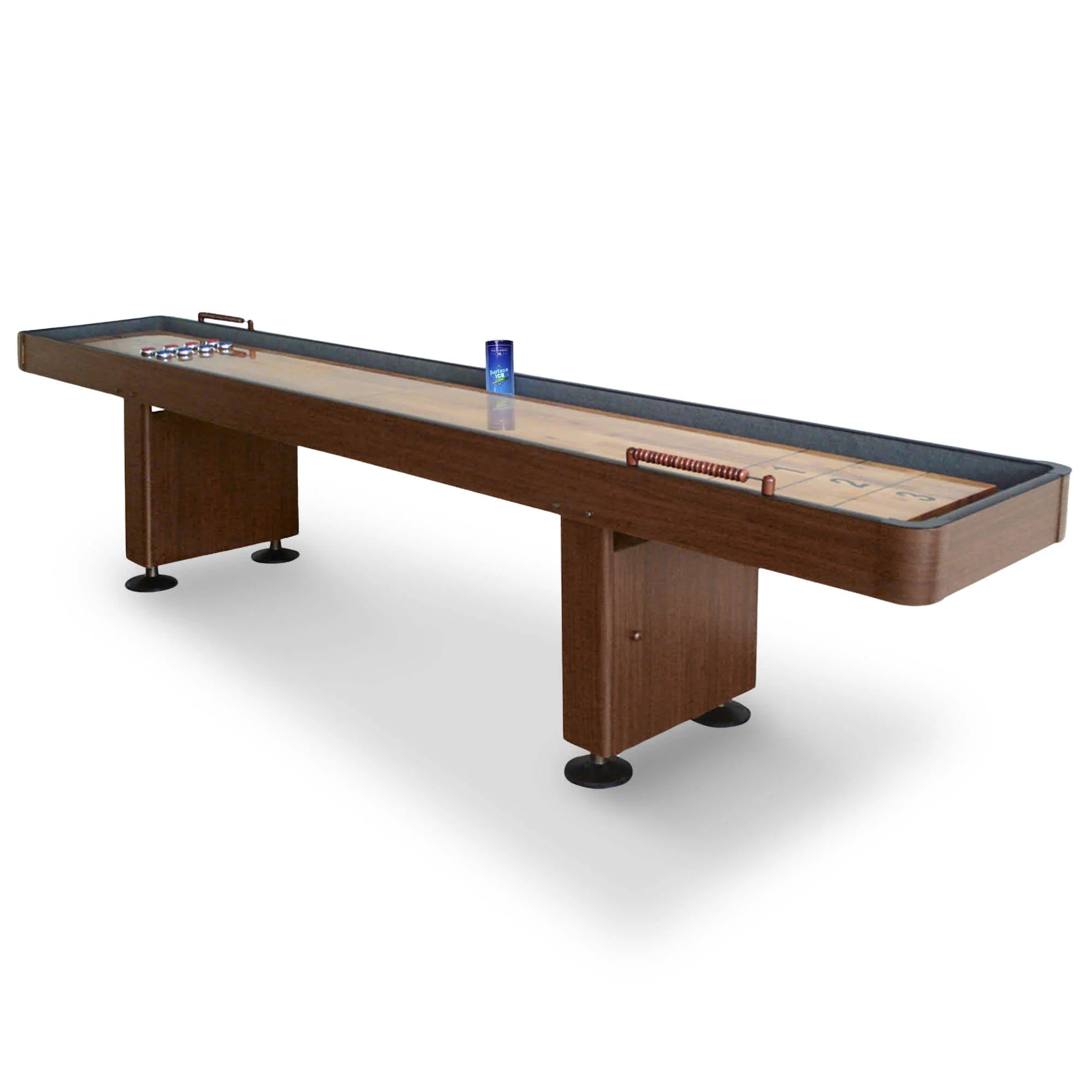 Hathaway Challenger Shuffleboard Table - Walnut Finish