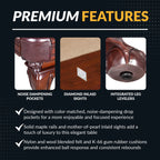 Hathaway Augusta 8-ft Pool Table - Walnut Finish with Camel Felt