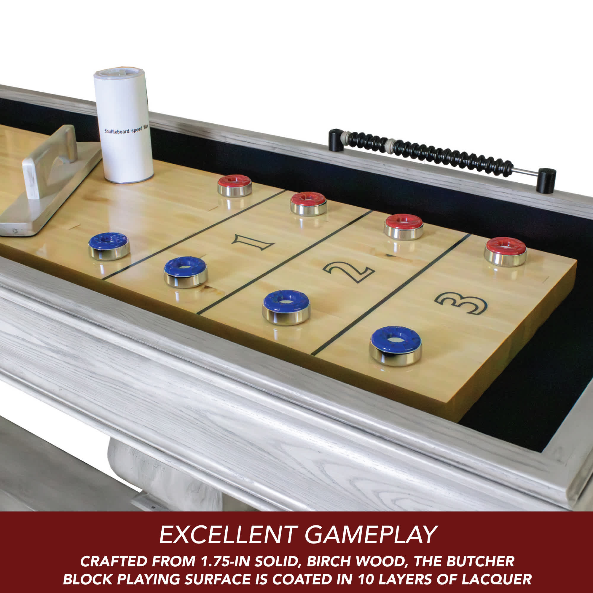 Hathaway Montecito 12-ft Shuffleboard Table - Driftwood Finish